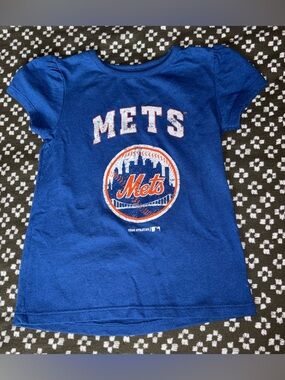 Size 3t New York Mets MLB genuine merchandise T-shirt W/logo, Blue
